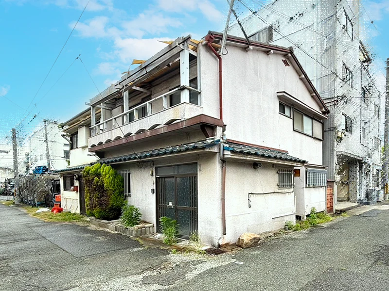 兵庫県尼崎市南初島町　建築条件付き土地の現地