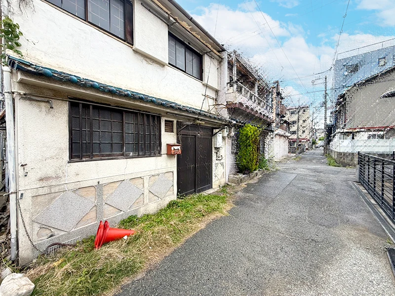 尼崎市南初島町建築条件付き土地の現地