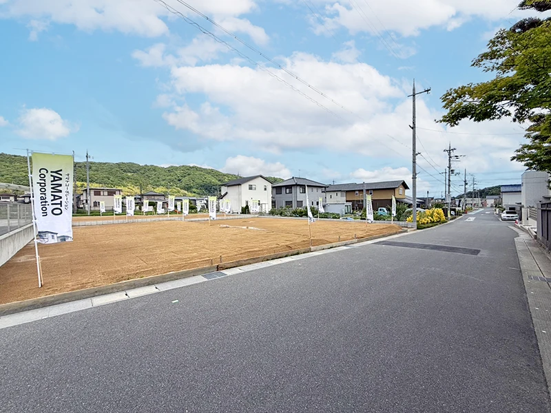 奈良県生駒郡平群町吉新３丁目（全４区画）建築条件付き土地の現地