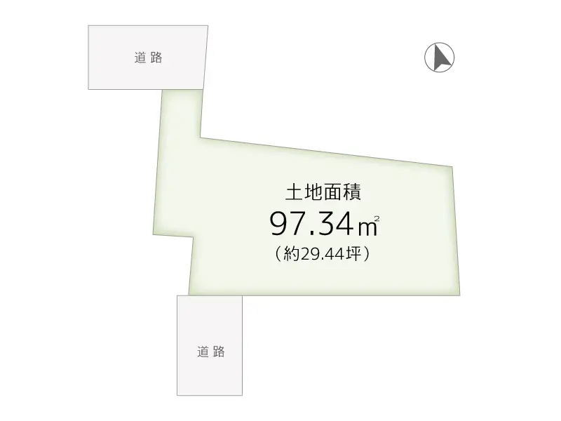 阿倍野区阪南町３丁目（全1区画）　建築条件付き売り土地の区画図