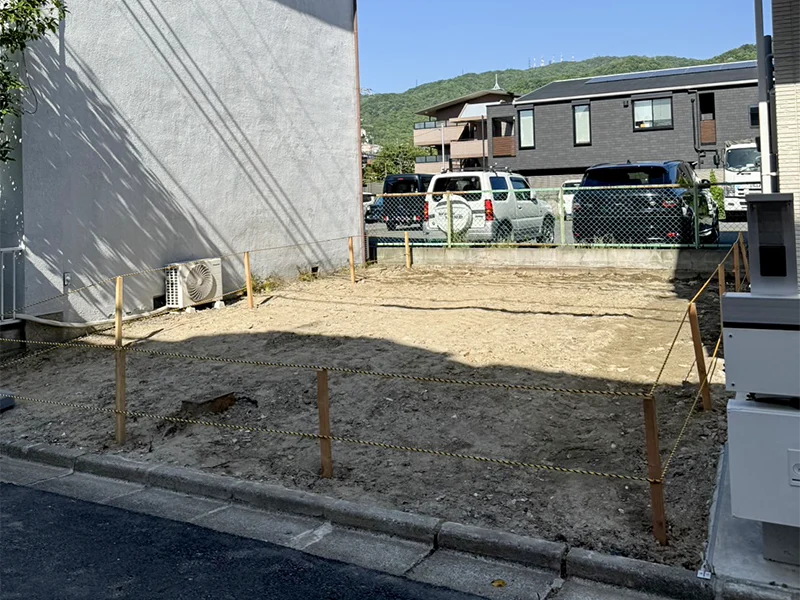 東大阪市鷹殿町建築条件付き土地の現地