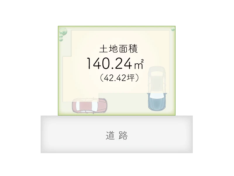 東大阪市寿町３丁目　建築条件付き売り土地の区画図