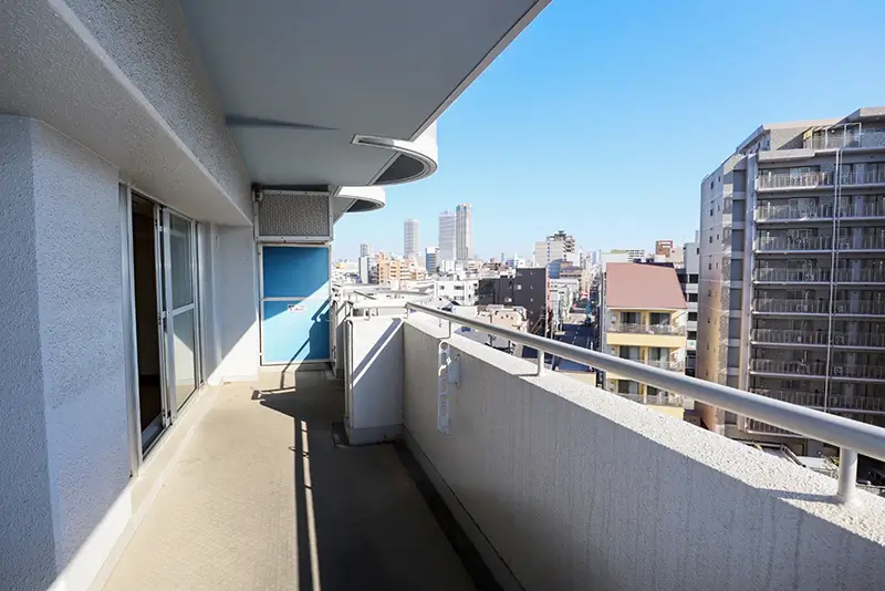 シティコーポ朝潮（3LDK）中古マンションのバルコニー