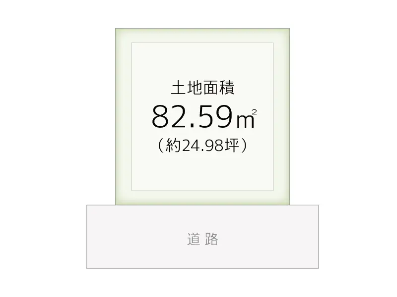 港区池島２丁目（全１区画）建築条件付き売り土地の区画図