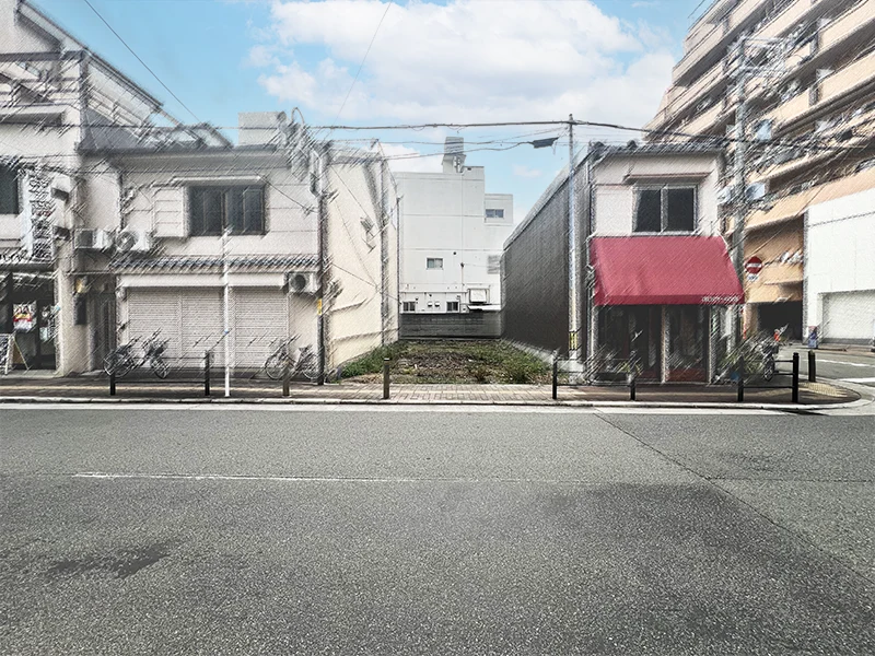 大阪市港区夕凪２丁目の新築一戸建ての現地