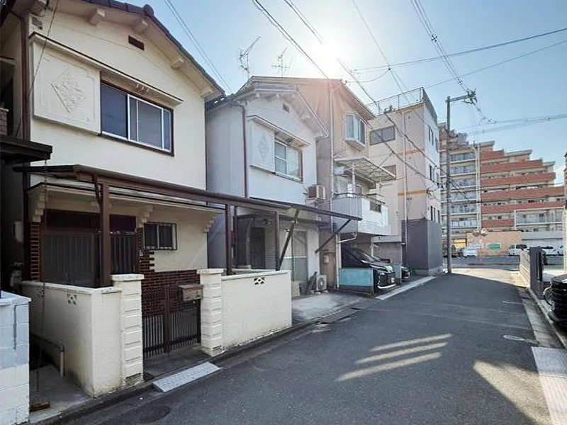 寝屋川市黒原橘町建築条件付き土地の現地