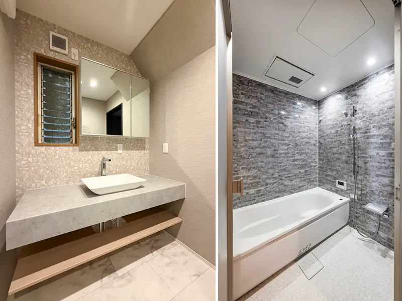 寝屋川市池田本町の中古一戸建ての水回り