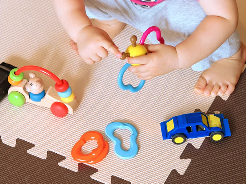 商談スペースにはキッズスペースがあります