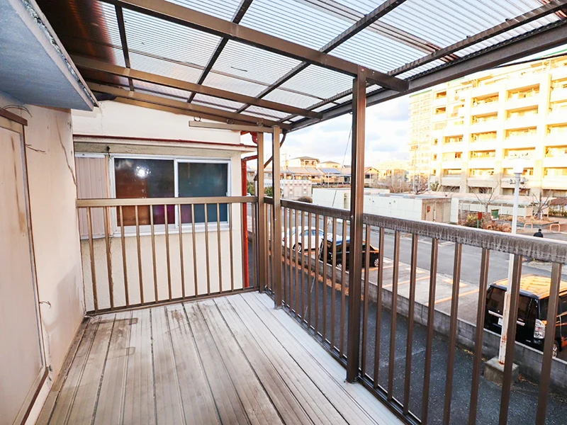 大阪府守口市佐太中町4丁目 高利回り投資向け中古戸建（3DK）のバルコニー