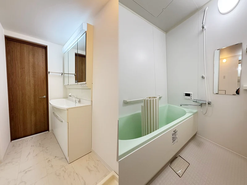 南海狭山コーポ2号棟707号室（3LDK）の水回り