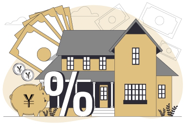 安定した収入源のイラスト