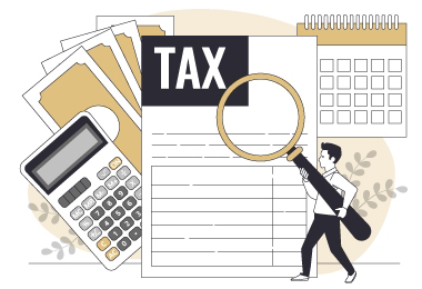 税金対策のイラスト
