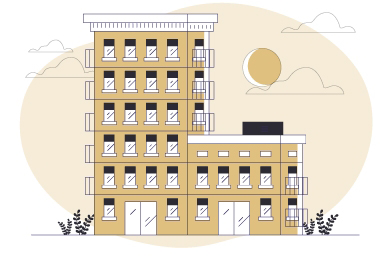 空室リスクのイラスト