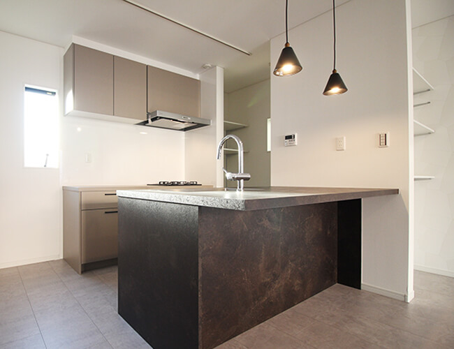 リフォームしたキッチンの写真