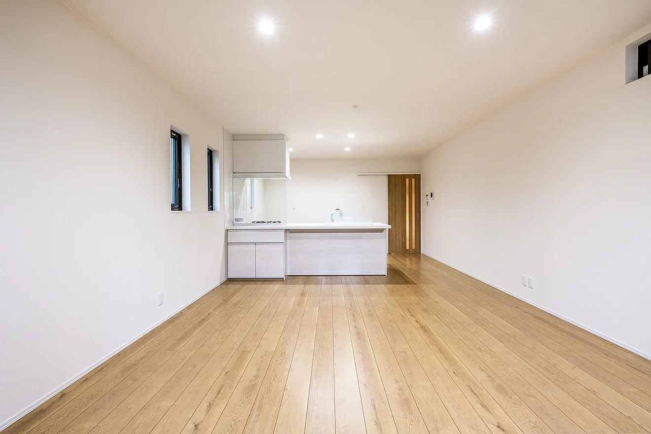 7ARC（セブンアーク）の施工実績｜大阪市港区に建てた注文住宅のリビングダイニング