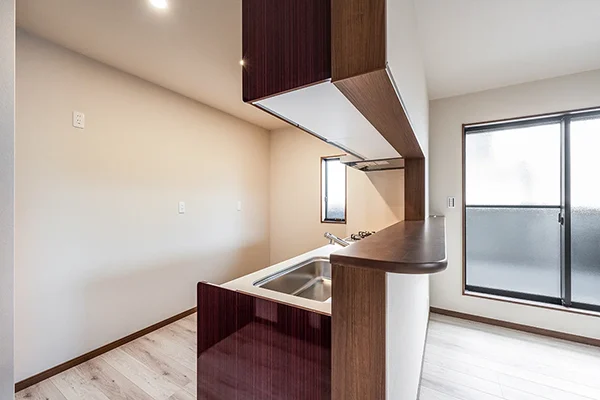 7ARC（セブンアーク）の施工実績｜東大阪市に建てた注文住宅のキッチン