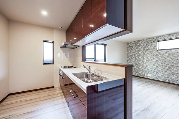 7ARC（セブンアーク）の施工実績｜東大阪市に建てた注文住宅のキッチン