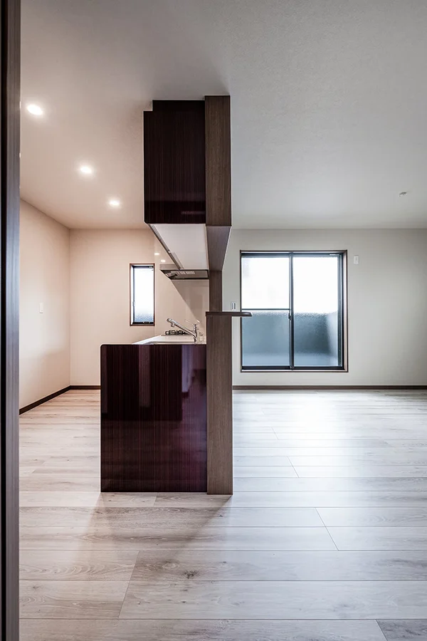 7ARC（セブンアーク）の施工実績｜東大阪市に建てた注文住宅のリビングダイニング