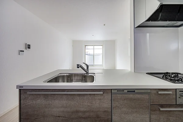 7ARC（セブンアーク）の施工実績｜大阪市此花区に建てた注文住宅のキッチン