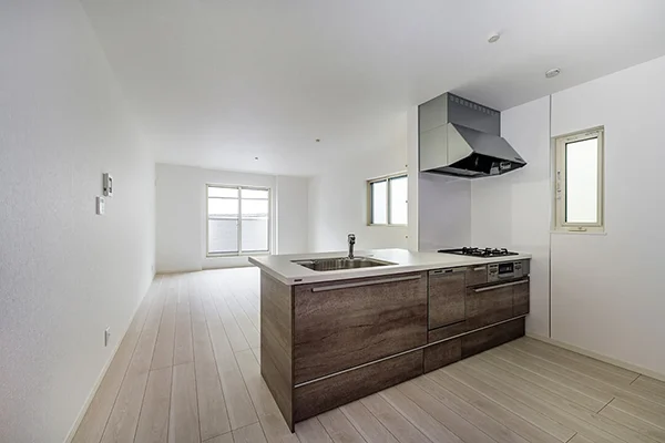 7ARC（セブンアーク）の施工実績｜大阪市此花区に建てた注文住宅のキッチン