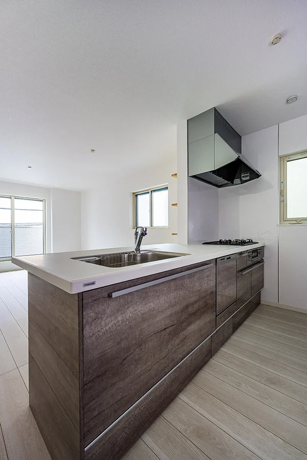 7ARC（セブンアーク）の施工実績｜大阪市此花区に建てた注文住宅のキッチン