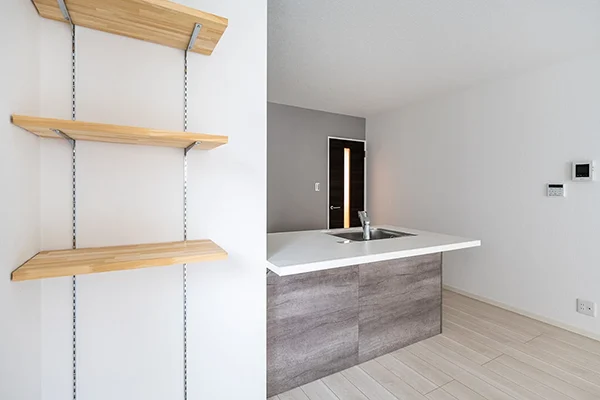 7ARC（セブンアーク）の施工実績｜大阪市此花区に建てた注文住宅のキッチン