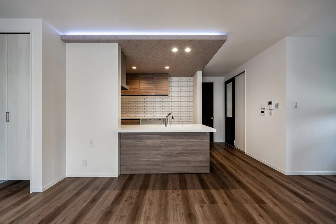 7ARC（セブンアーク）の施工実績｜大阪府豊中市に建てた注文住宅のリビングダイニング