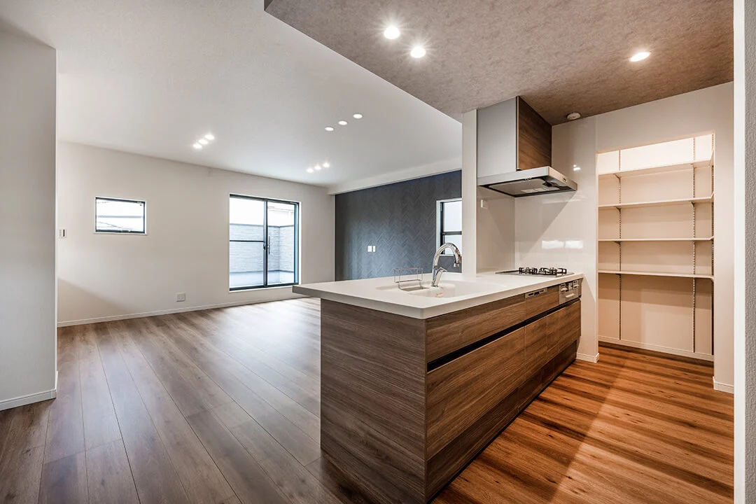 7ARC（セブンアーク）の施工実績｜大阪府豊中市に建てた注文住宅のリビングダイニング