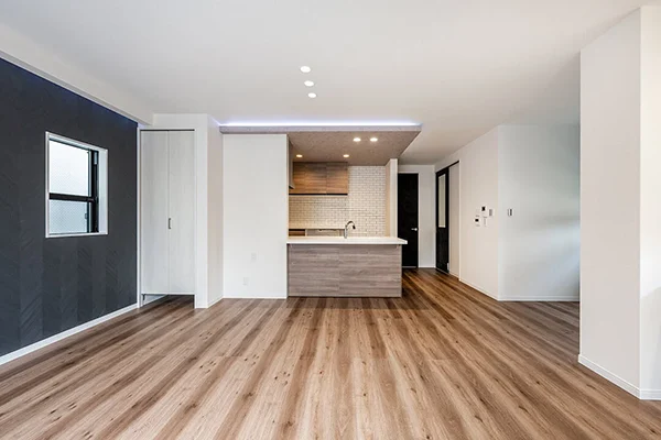 7ARC（セブンアーク）の施工実績｜大阪府豊中市に建てた注文住宅のリビングダイニング