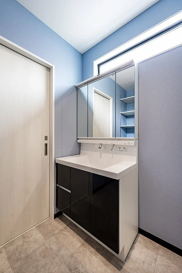 7ARC（セブンアーク）の施工実績｜大阪府豊中市に建てた注文住宅の洗面台