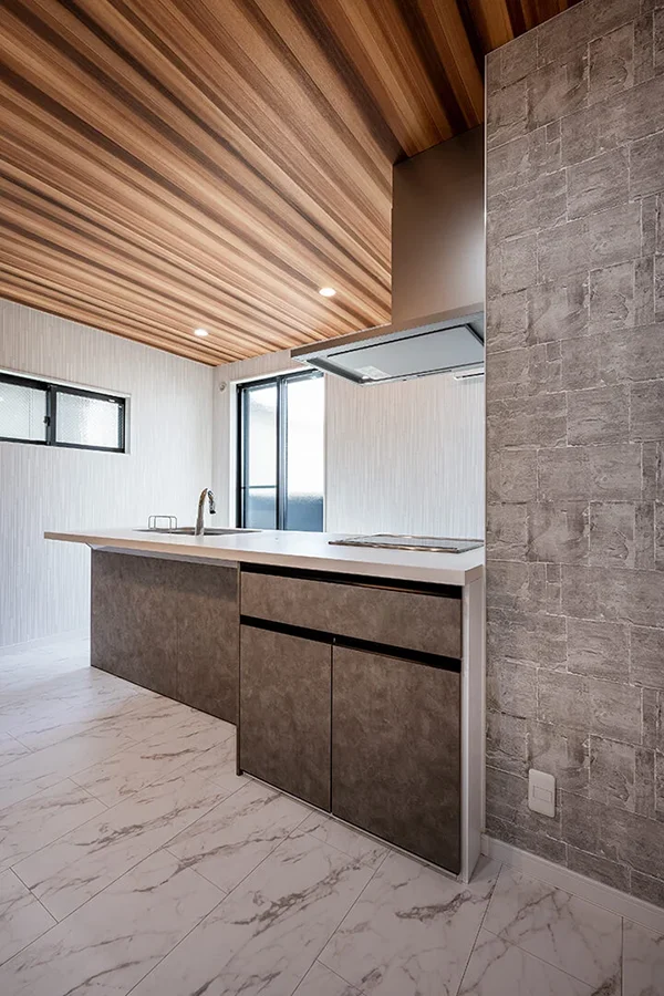 7ARC（セブンアーク）の施工実績｜大阪市西成区に建てた注文住宅のキッチン