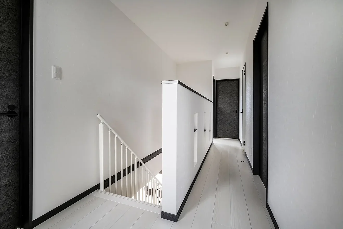 7ARC（セブンアーク）の施工実績｜京都府相楽群精華町に建てた注文住宅の廊下