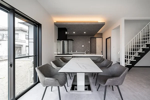 7ARC（セブンアーク）の施工実績｜京都府相楽群精華町に建てた注文住宅のLDK