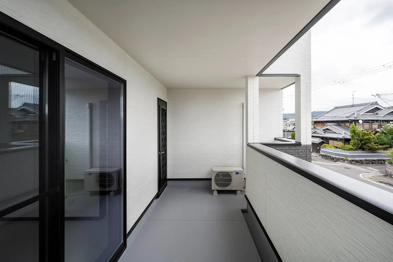 7ARC（セブンアーク）の施工実績｜京都府相楽群精華町に建てた注文住宅のバルコニー