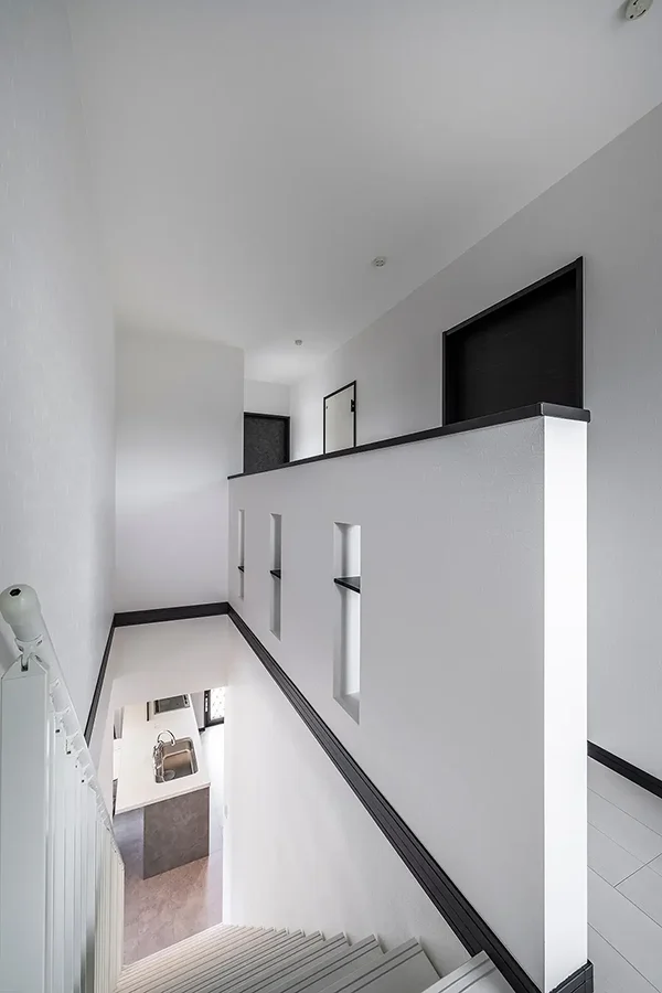 7ARC（セブンアーク）の施工実績｜京都府相楽群精華町に建てた注文住宅の階段