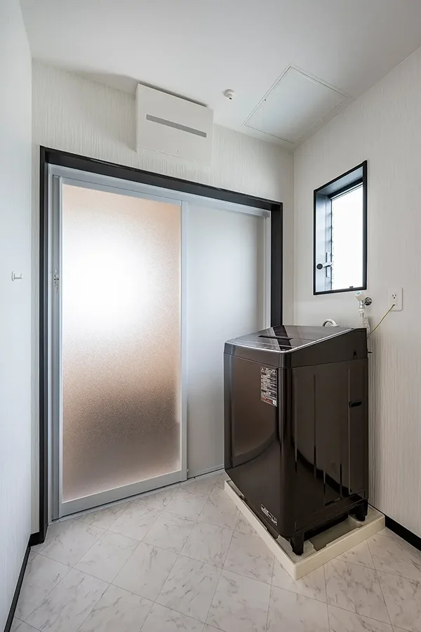 7ARC（セブンアーク）の施工実績｜京都府相楽群精華町に建てた注文住宅の洗面室