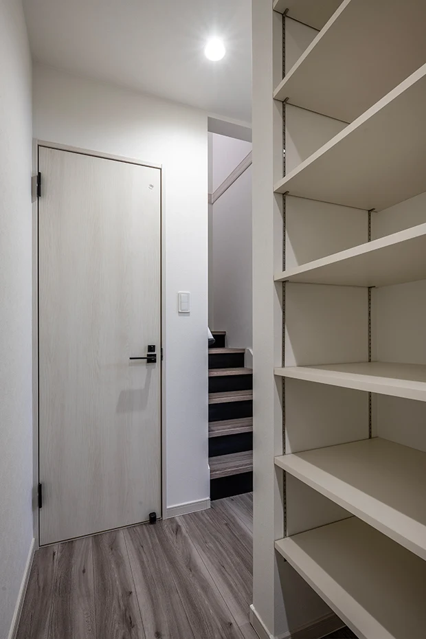 7ARC（セブンアーク）の施工実績｜大阪市東淀川区に建てた注文住宅の廊下