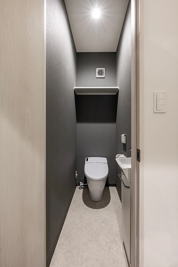 7ARC（セブンアーク）の施工実績｜大阪市東淀川区に建てた注文住宅のトイレ