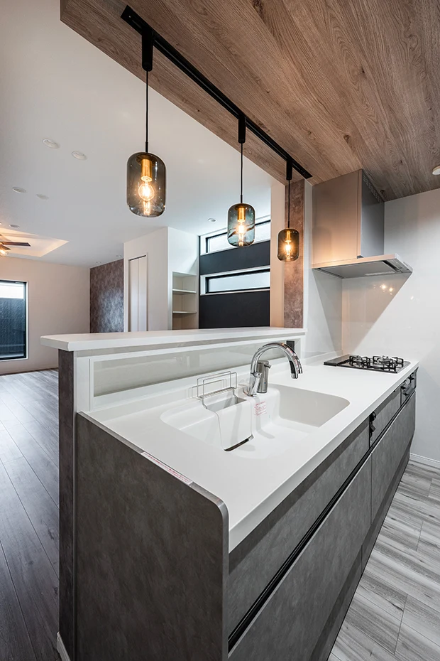 7ARC（セブンアーク）の施工実績｜大阪府吹田市に建てた注文住宅のキッチン