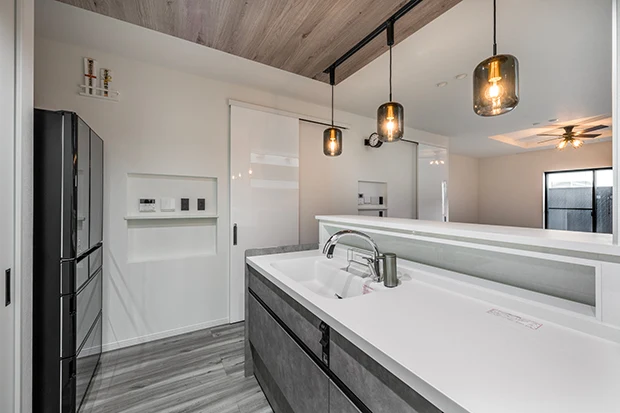 7ARC（セブンアーク）の施工実績｜大阪府吹田市に建てた注文住宅のキッチン