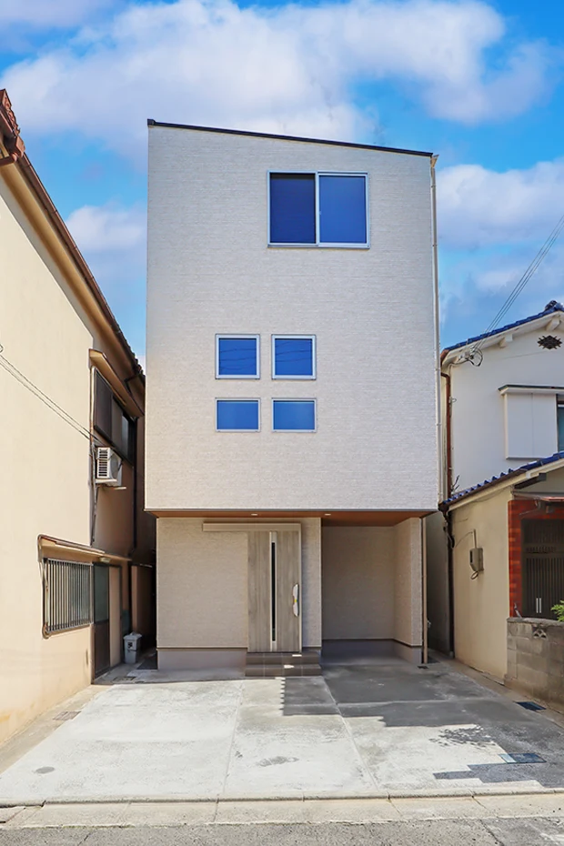 7ARC（セブンアーク）の施工実績｜大阪府守口市に建てた注文住宅の外観