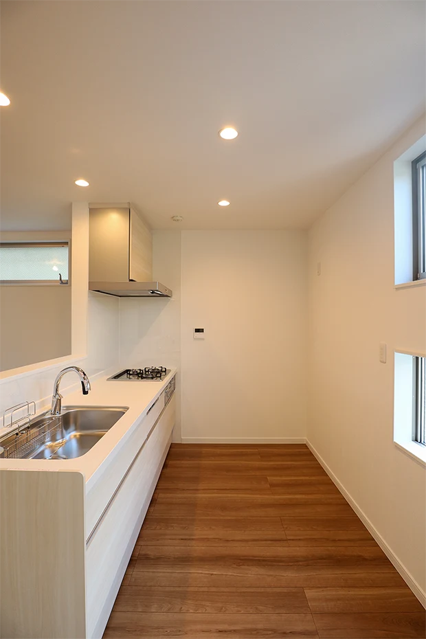 7ARC（セブンアーク）の施工実績｜大阪府守口市に建てた注文住宅のキッチン