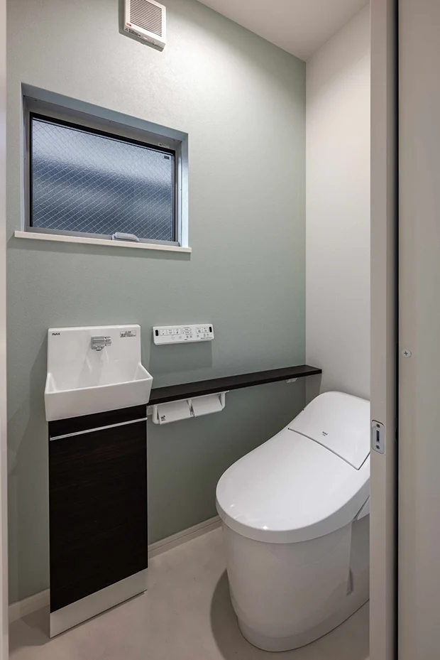 7ARC（セブンアーク）の施工実績｜大阪市住吉区に建てた注文住宅のトイレ