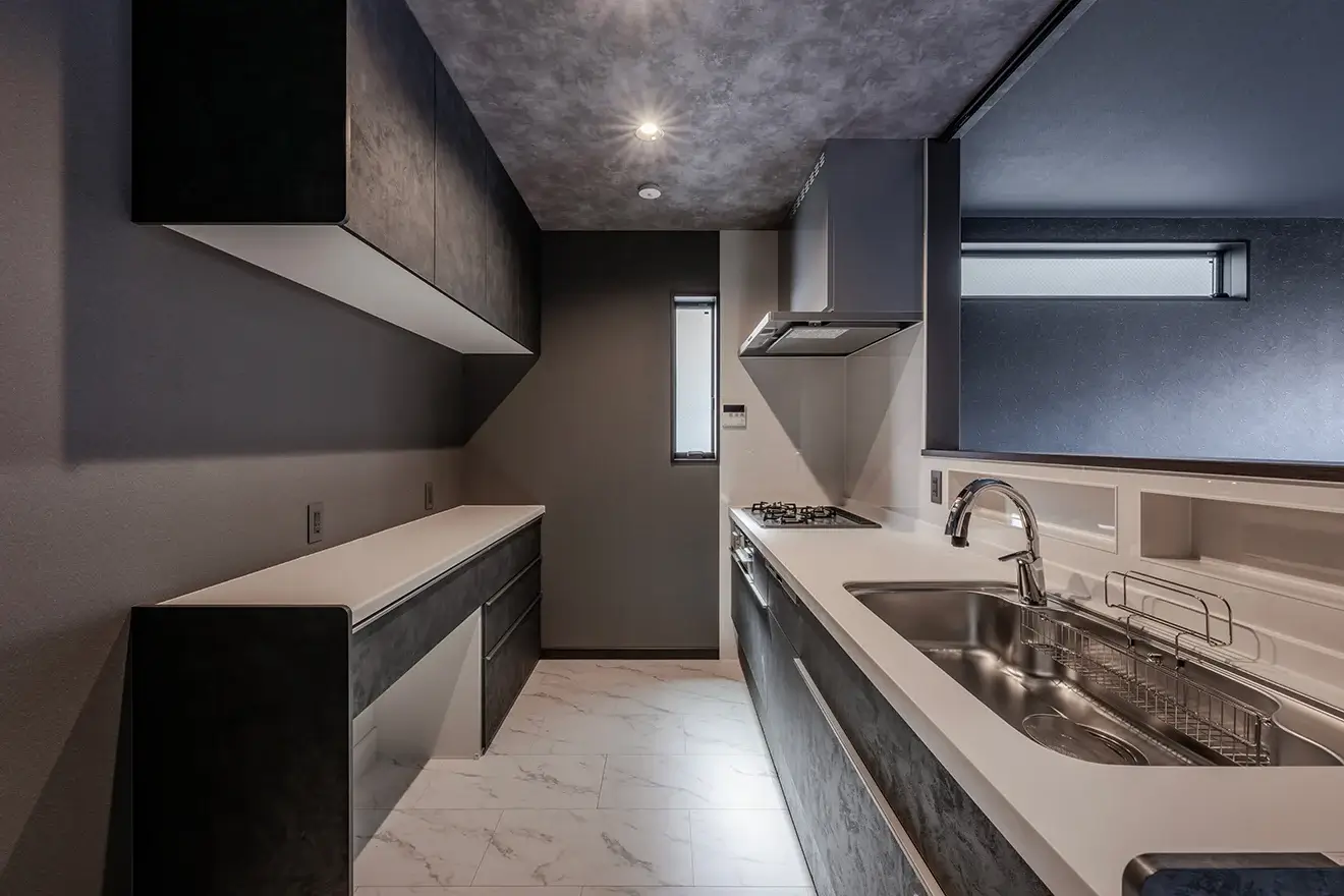 7ARC（セブンアーク）の施工実績｜大阪府守口市に建てた注文住宅のキッチン