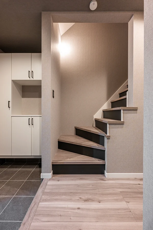 7ARC（セブンアーク）の施工実績｜大阪府守口市に建てた注文住宅の廊下