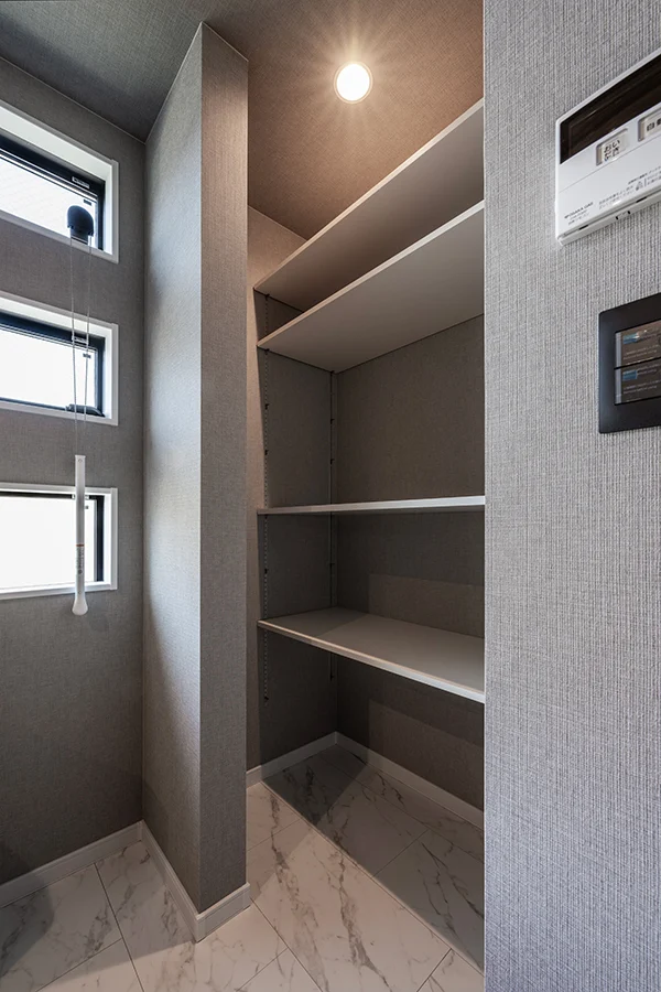 7ARC（セブンアーク）の施工実績｜大阪府守口市に建てた注文住宅のパントリー