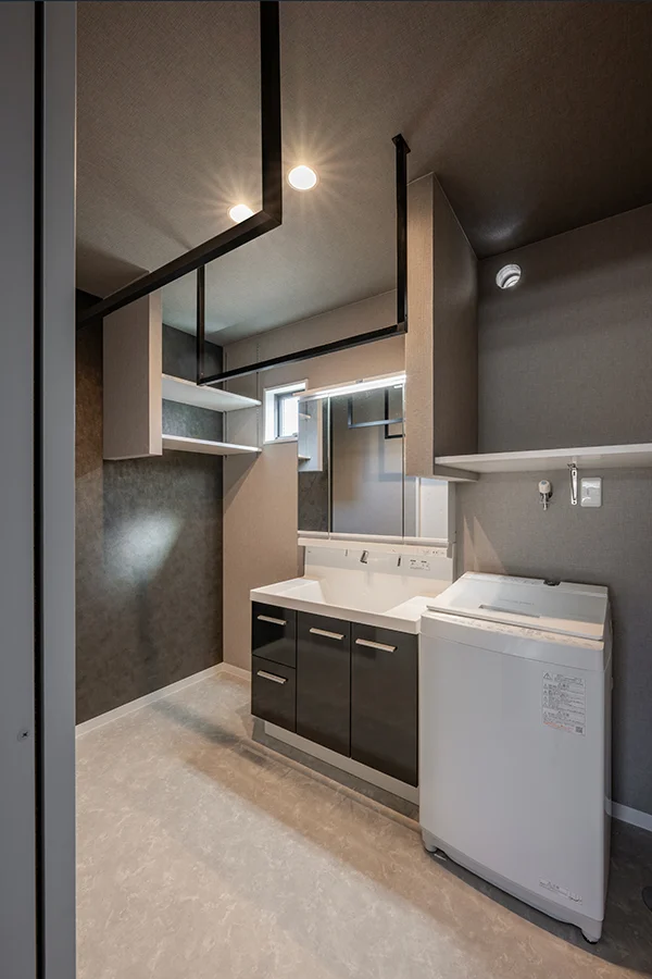 7ARC（セブンアーク）の施工実績｜大阪府守口市に建てた注文住宅の洗面室