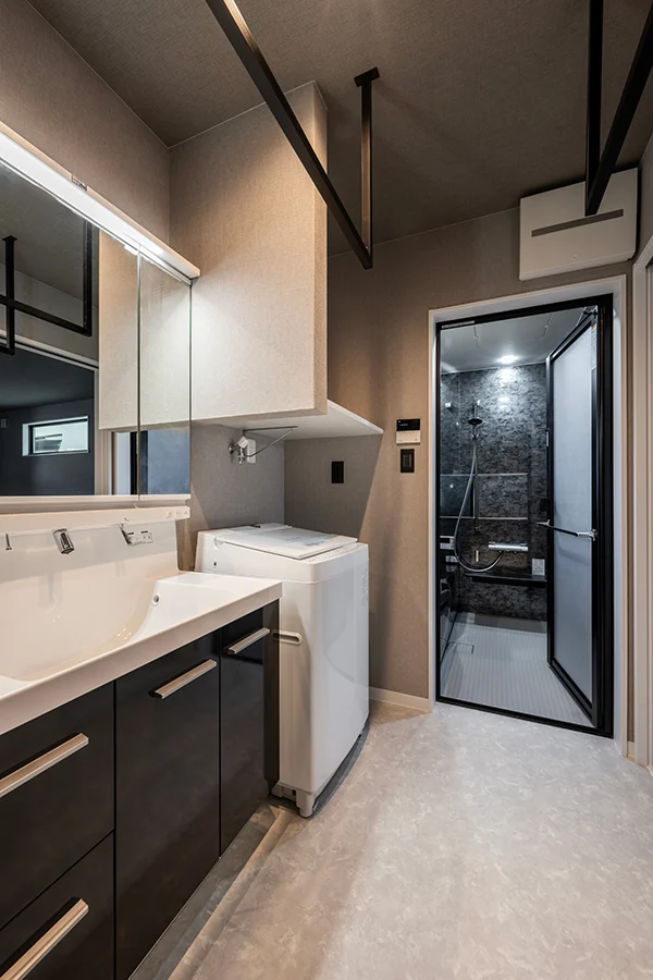 7ARC（セブンアーク）の施工実績｜大阪府守口市に建てた注文住宅の洗面室