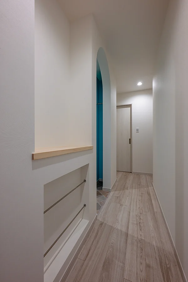 7ARC（セブンアーク）の施工実績｜大阪市西成区に建てた注文住宅の廊下
