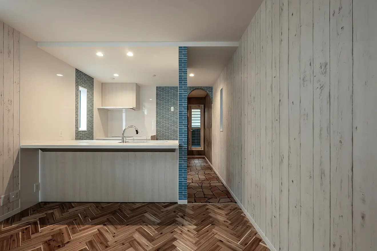 7ARC（セブンアーク）の施工実績｜大阪市西成区に建てた注文住宅のキッチン